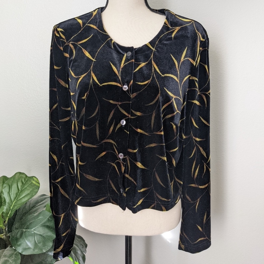 Vintage Black velvet top